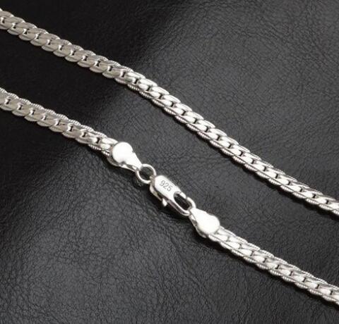 5mm 925 Silver Snake Bone Chain Necklace Fashion Chains Men Women Jewelry Necklace DIY accessories 20 22 24 26 28 30Inch GB1288
