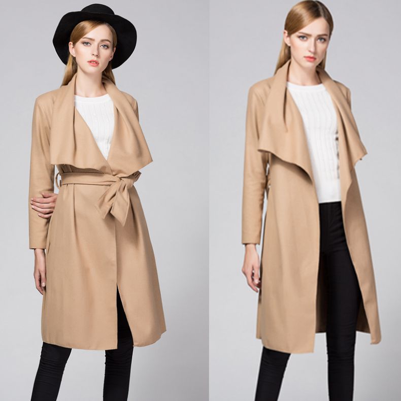 2020 ladies new winter coat Europe and America's foreign trade women's irregular Slim windbreaker female coat, Tan;black
2020 ladies new winter coat Europe and America's foreign trade women's irregular Slim windbreaker female coat, Tan;black