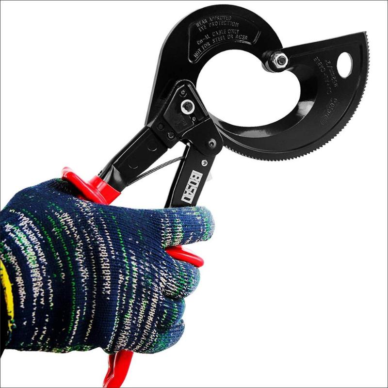 Ratchet Cable Wire Cutter up to 400mm2 Heavy Duty Aluminum Copper Ratcheting Wire Cutting Hand Tool
Ratchet Cable Wire Cutter up to 400mm2 Heavy Duty Aluminum Copper Ratcheting Wire Cutting Hand Tool