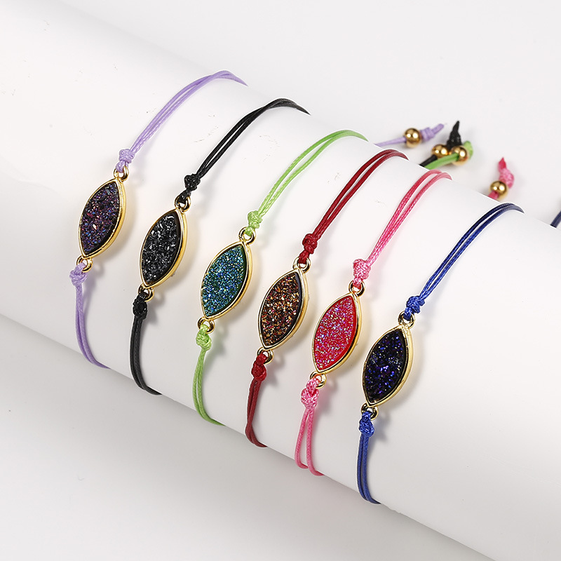 Hot Sale New Fashion Handmade Geometric ellipse Resin Stone Charm Bracelets Wax Rope Braided Boho Bangles for Women
Hot Sale New Fashion Handmade Geometric ellipse Resin Stone Charm Bracelets Wax Rope Braided Boho Bangles for Women