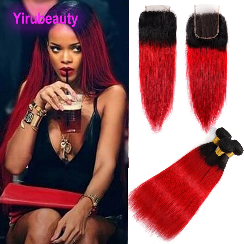 Peruvian Human Hair Ombre Color 1B/red Silky Straight Virgin Hair Wefts With 4x4 Lace Closure Middle Three Free Part Straight 1B Red
Peruvian Human Hair Ombre Color 1B/red Silky Straight Virgin Hair Wefts With 4x4 Lace Closure Middle Three Free Part Straight 1B Red