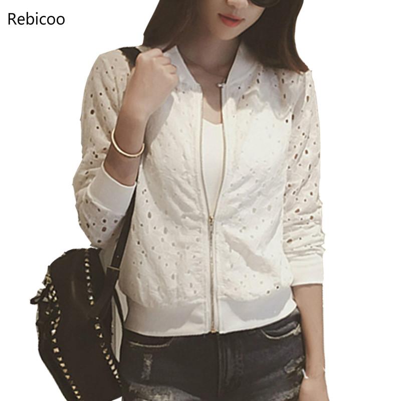 Lace Hollow Out Jackets Spring Summer New Casual Slime Women Thin Jacket White Black Lady Shorts Outwear Plus Size
Lace Hollow Out Jackets Spring Summer New Casual Slime Women Thin Jacket White Black Lady Shorts Outwear Plus Size
