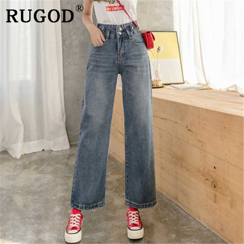 RUGOD Korean ins denim jeans women 2020 spring Fashion hight waist loose jeans female Casual all-match straight denim trousers, Blue
RUGOD Korean ins denim jeans women 2020 spring Fashion hight waist loose jeans female Casual all-match straight denim trousers, Blue