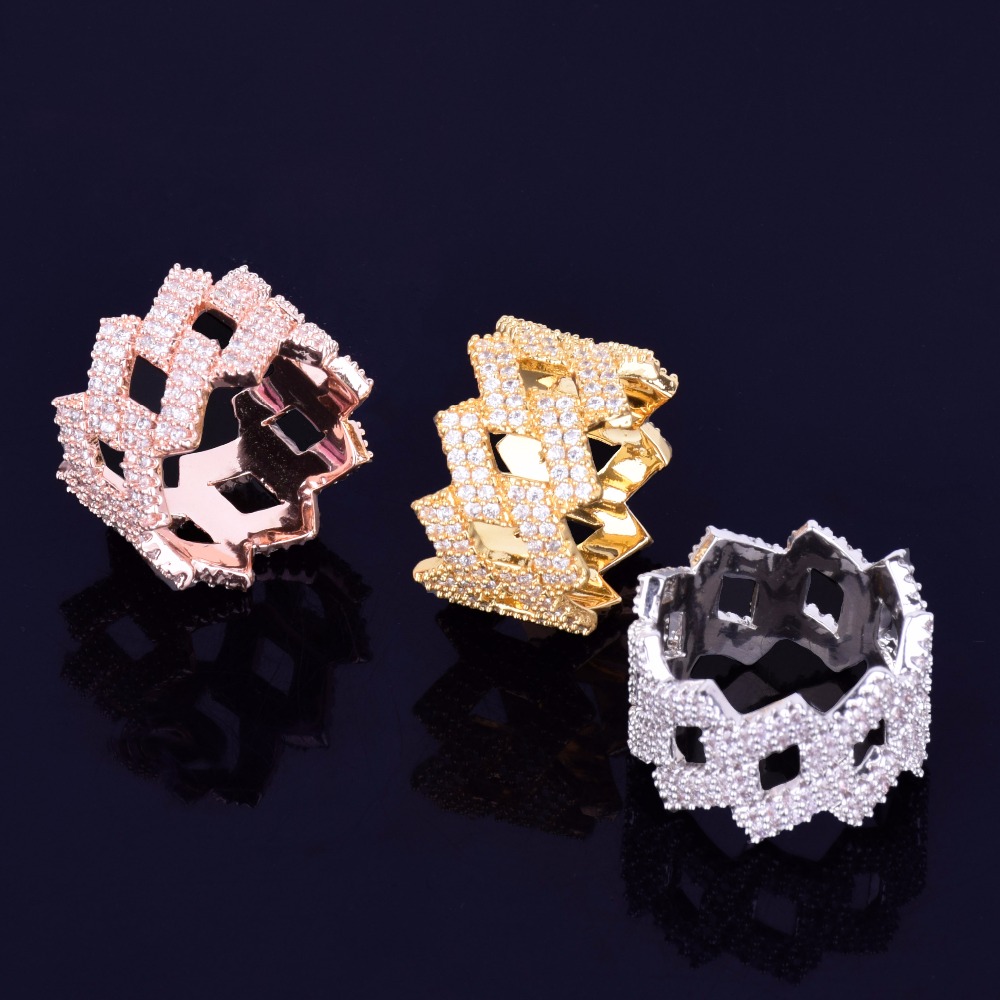 2019 New Miami Cuban Chain Men's Ring Gold Silver Iced Out Full Zircon Hip Hop RING Rock Jewelry
2019 New Miami Cuban Chain Men's Ring Gold Silver Iced Out Full Zircon Hip Hop RING Rock Jewelry