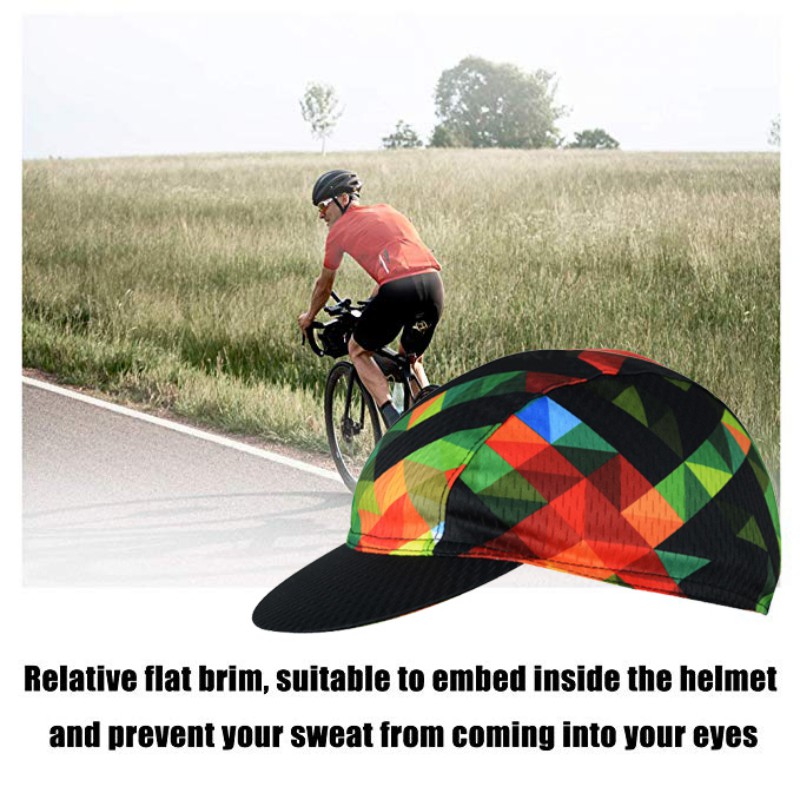 Small Cycling Cap Lightweight Breathable Sunshade Anti-sweat Polyester Under Helmet Hat Headwear for Bike Bicycle Riding, A3
Small Cycling Cap Lightweight Breathable Sunshade Anti-sweat Polyester Under Helmet Hat Headwear for Bike Bicycle Riding, A3
