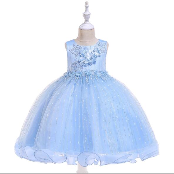 2019 New Girl Dress Flower Girl Dress Beaded Lace Applique Princess Dresses kids Elegant Party Wedding Dress First Communion Gown, Prussian blue
2019 New Girl Dress Flower Girl Dress Beaded Lace Applique Princess Dresses kids Elegant Party Wedding Dress First Communion Gown, Prussian blue