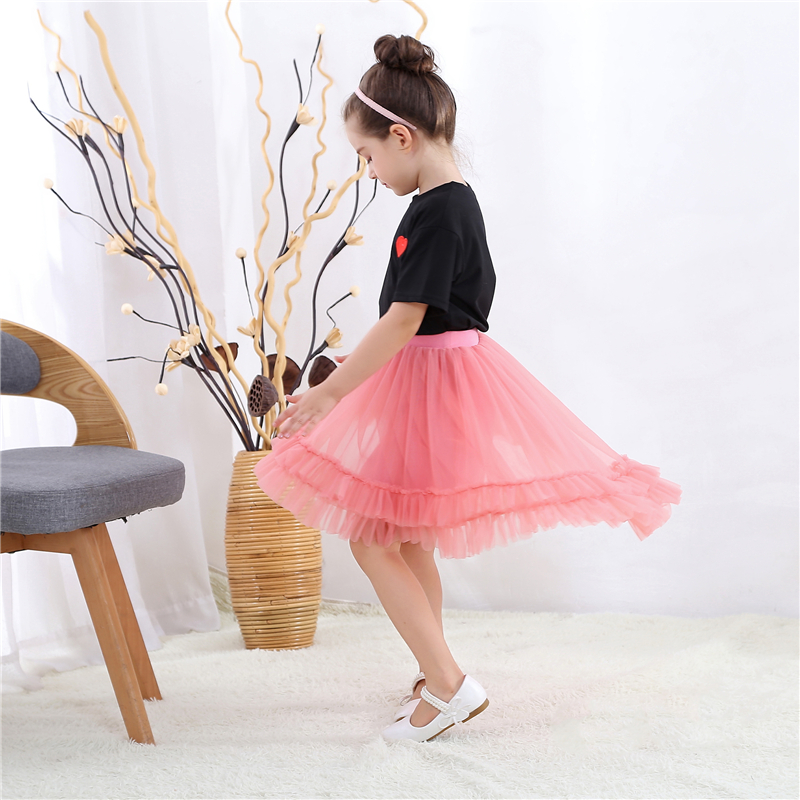 Girls Hi-lo tutu skirts Kids girl Mauve Tulle Skirt Wedding Bridal Bridesmaid Skirt Knee Length Skirt with Ruffles 1-10 YS