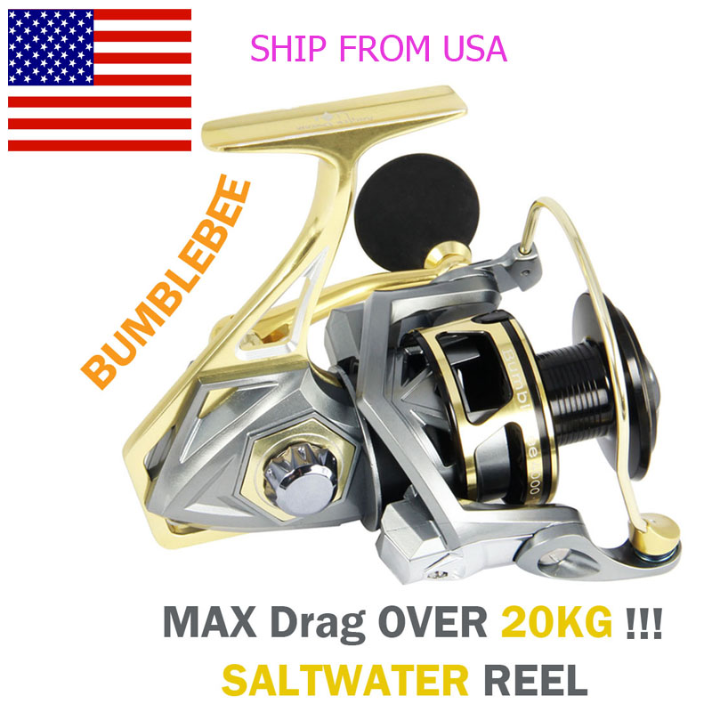 Angler Dream Saltwater Sea Fishing Spinning Reels 5.2:1 Ratio Max Drag 20kg CNC Metal Spinning Fishing Reels Size 2500-5000
Angler Dream Saltwater Sea Fishing Spinning Reels 5.2:1 Ratio Max Drag 20kg CNC Metal Spinning Fishing Reels Size 2500-5000