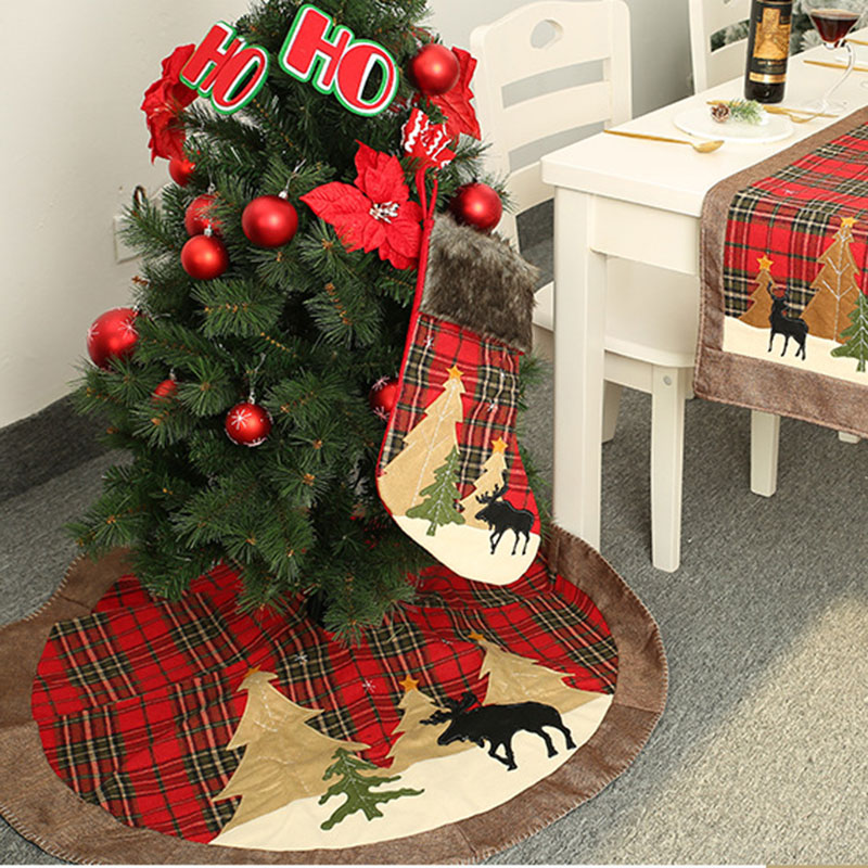 grid christmas tree skirt red plaid christmas tree decorations decorations for home reindeer mat New Year Decor
grid christmas tree skirt red plaid christmas tree decorations decorations for home reindeer mat New Year Decor