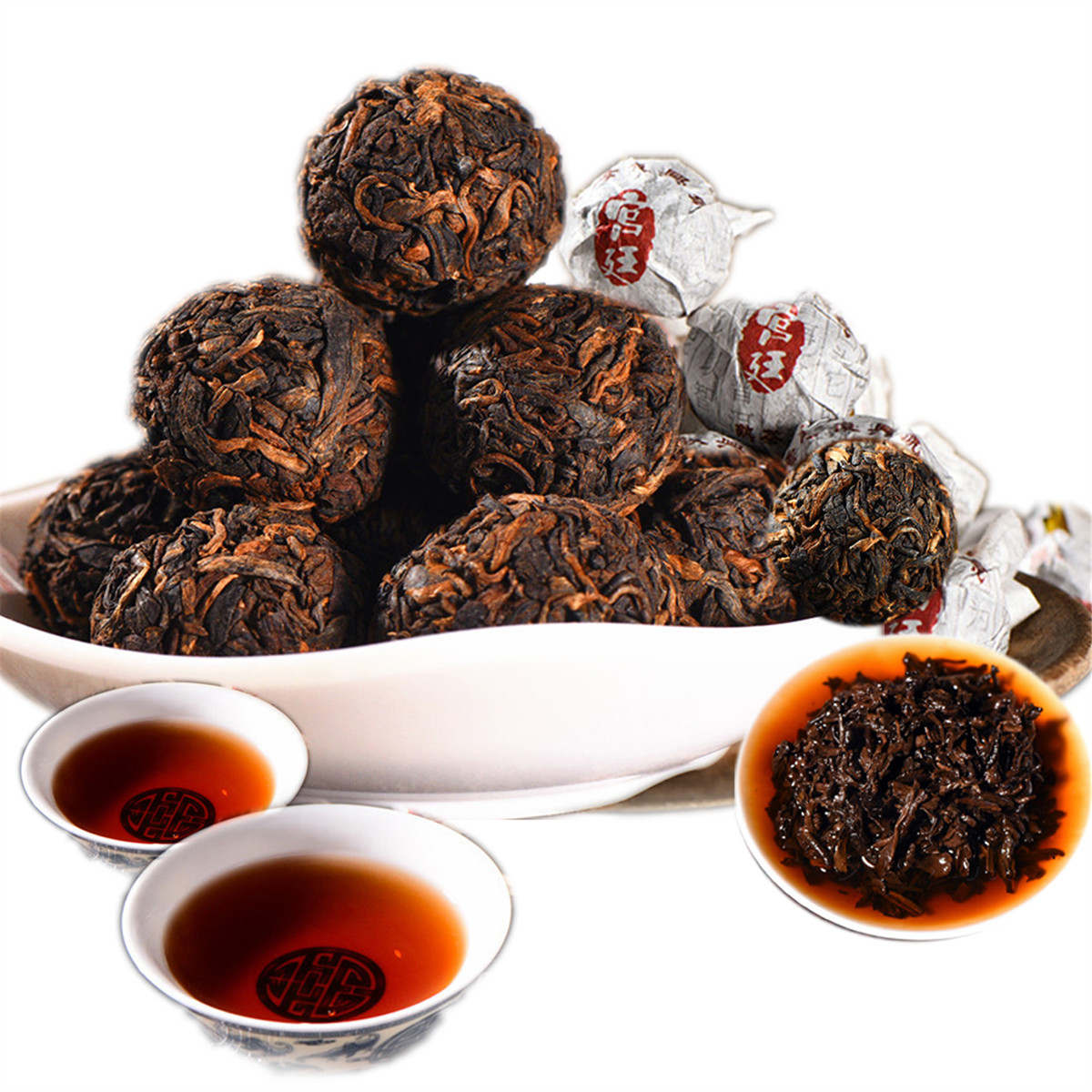 Promotion Ripe Puer Tea Yunnan Ball Shape Palace Black Pu'er Tea Organic Natural Pu'er Old Tree Cooked Pu'er Tea
Promotion Ripe Puer Tea Yunnan Ball Shape Palace Black Pu'er Tea Organic Natural Pu'er Old Tree Cooked Pu'er Tea