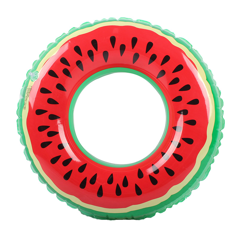 

60/70/80/90CM Kids Adults Lifebuoy Swim Ring Inflatable Toys Life Buoy Watermelon Orange Printed