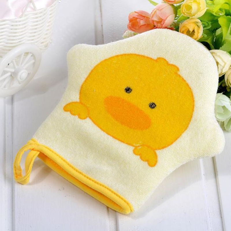 Cartoon comfortable fabric towel rub bath gloves Cuozao towels bathroom child baby shower massage F2142