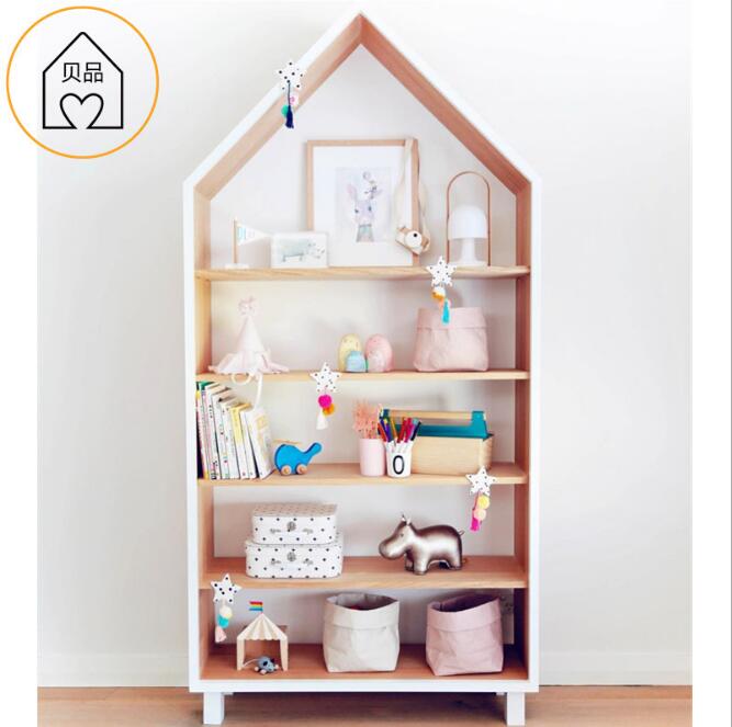 Ins children's bookshelf Children Cabinets Nordic kids room multi-storey bookcase clothing store display rack cabinet