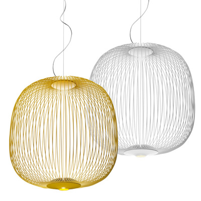 Foscarini Spokes 1/2 Pendant Lights Modern Led Hanging Lamp Loft Industrial Bird Cage Suspension Fixtures Dining Room Home Decor