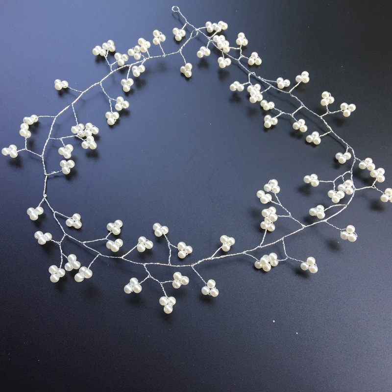 Lengthen 60cm Bride Manual Pearl Hair Band Headwear Wedding Dress Full Dress Accessories Hair Band
Lengthen 60cm Bride Manual Pearl Hair Band Headwear Wedding Dress Full Dress Accessories Hair Band