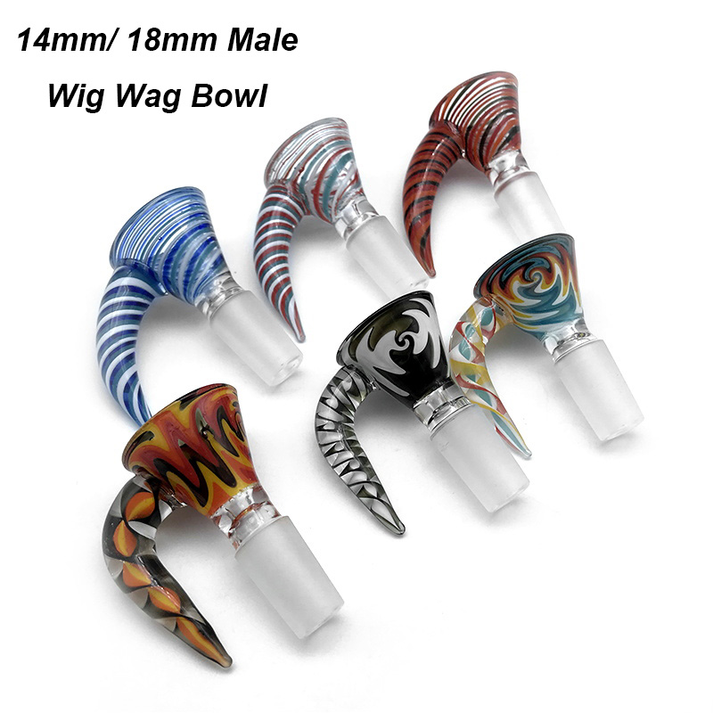 Beracky 14mm 18mm Male Wig Wag Glass Bowl With Handle Colorful Glass Bowl Tobacco Smoking Accessories Bowls For Glass Water Bongs Dab Rigs
Beracky 14mm 18mm Male Wig Wag Glass Bowl With Handle Colorful Glass Bowl Tobacco Smoking Accessories Bowls For Glass Water Bongs Dab Rigs