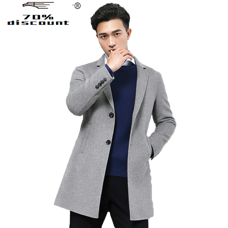 Men's Coat Long Jacket Wool Coat Men Double Face Woolen Overcoat British Style Grey Peacoat Jackets Erkek Mont -02-2823, Black
Men's Coat Long Jacket Wool Coat Men Double Face Woolen Overcoat British Style Grey Peacoat Jackets Erkek Mont -02-2823, Black