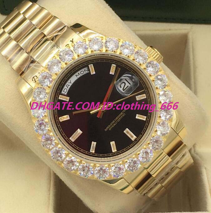 13 Style Luxury Men Watches 18kt GOLD Bigger DIAMOND Bezel 228348 Automatic Fashion Men's Watch Wristwatch, Slivery;brown
13 Style Luxury Men Watches 18kt GOLD Bigger DIAMOND Bezel 228348 Automatic Fashion Men's Watch Wristwatch, Slivery;brown