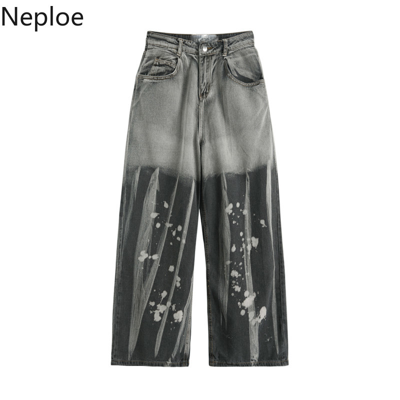 Neploe Washed Vintage Tie Dye Gradient Color Women Jeans Pants High Waist Korean Straight Long Trousers Autumn Demin Pant 4C825, Pic
Neploe Washed Vintage Tie Dye Gradient Color Women Jeans Pants High Waist Korean Straight Long Trousers Autumn Demin Pant 4C825, Pic