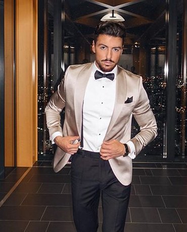 Handsome Mens Suit New Fashion Three Pieces Groom Suit Wedding Suits For Best Men Slim Fit Groom Shawl Lapel For Man