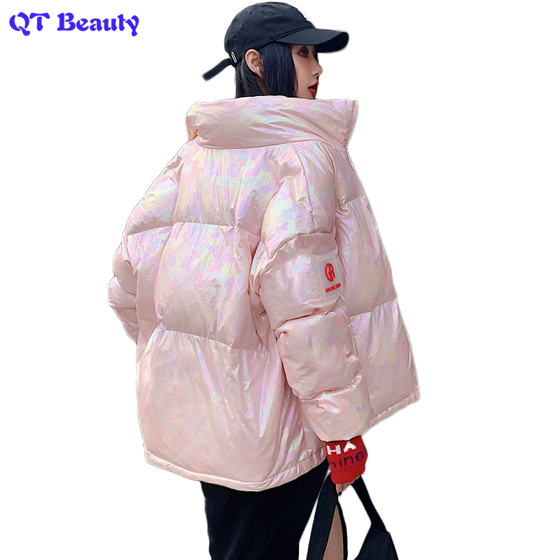 Winter Coat for Women Short Laser Cool Jacket Women's Short Hooded Sleeves Loose Outwear White/Yellow/Blue/Pink, Gold
Winter Coat for Women Short Laser Cool Jacket Women's Short Hooded Sleeves Loose Outwear White/Yellow/Blue/Pink, Gold