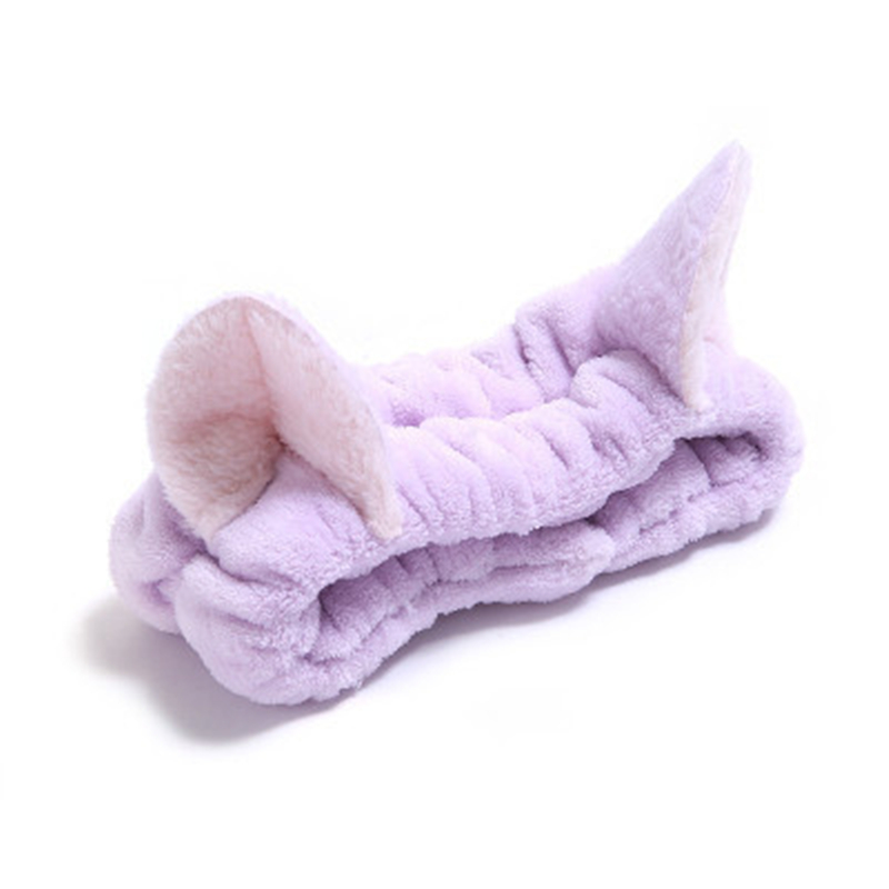 Towel Lovely Elastic Cat Ears Headband Girls Makeup Face Clean Washing Spa Head Ornaments For Women Towel