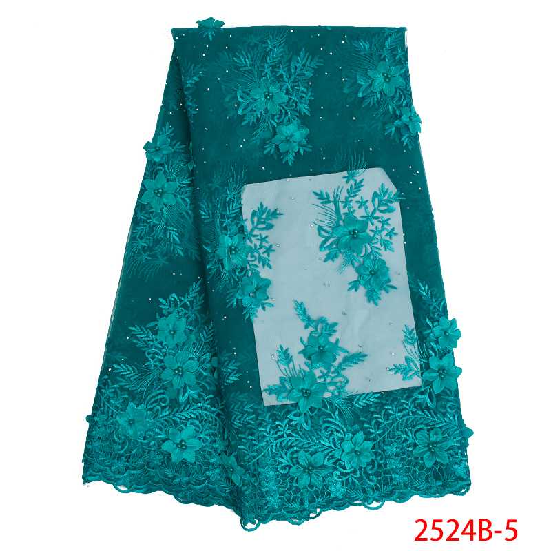 High Quality Nigerian Tulle Lace Fabrics Latest 3D African Lace Fabric French Net Fabric with Flowers for Bride KS2524B
High Quality Nigerian Tulle Lace Fabrics Latest 3D African Lace Fabric French Net Fabric with Flowers for Bride KS2524B