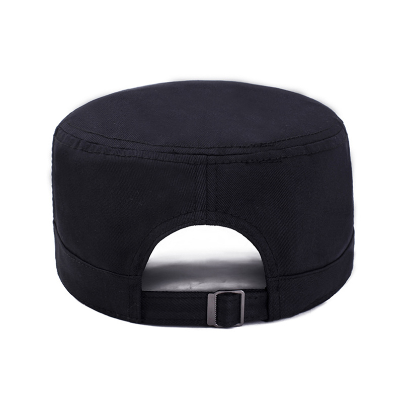EAGLEBORN 2020 Classic Vintage Flat Top Mens Washed Caps And Hat Adjustable Fitted Thicker Cap Winter Warm Military Hats For Men T200720