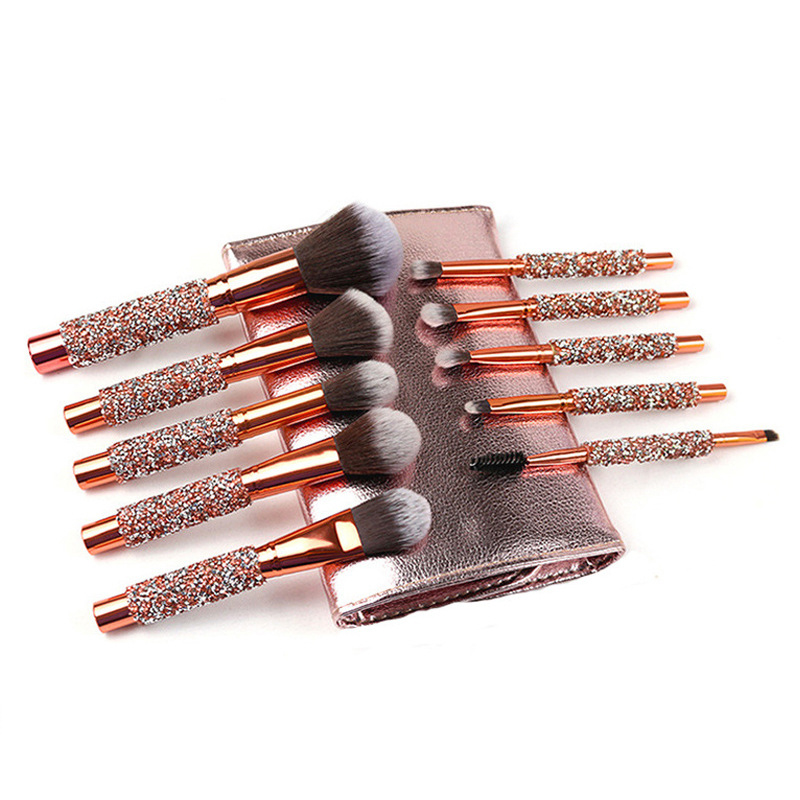 Professional Makeup Brushes 10pcs set Diamond brush + Bag Powder Foundation Makeup Brush Eye shadow brushes Eyeliner Brow Cosmetic brush kit
Professional Makeup Brushes 10pcs set Diamond brush + Bag Powder Foundation Makeup Brush Eye shadow brushes Eyeliner Brow Cosmetic brush kit