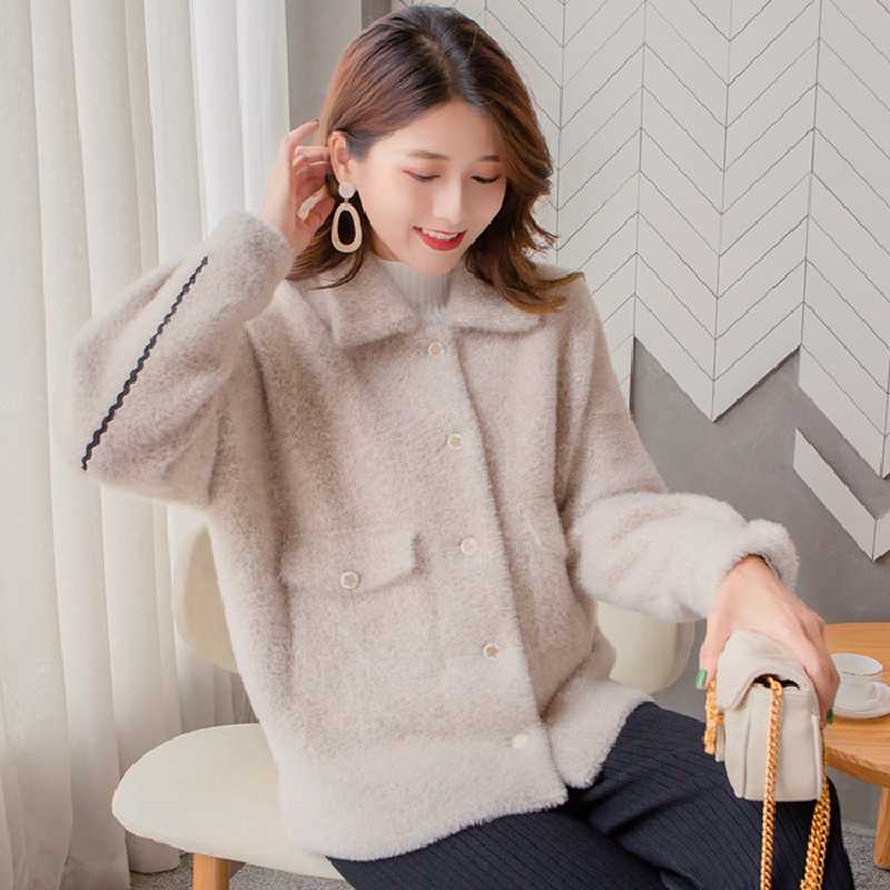 2020 New Winter Women Fashion Woolen Short Coat Female Single Breasted Outwear Ladies Solid Color Jacket Girls Temperament Top, Pink
2020 New Winter Women Fashion Woolen Short Coat Female Single Breasted Outwear Ladies Solid Color Jacket Girls Temperament Top, Pink