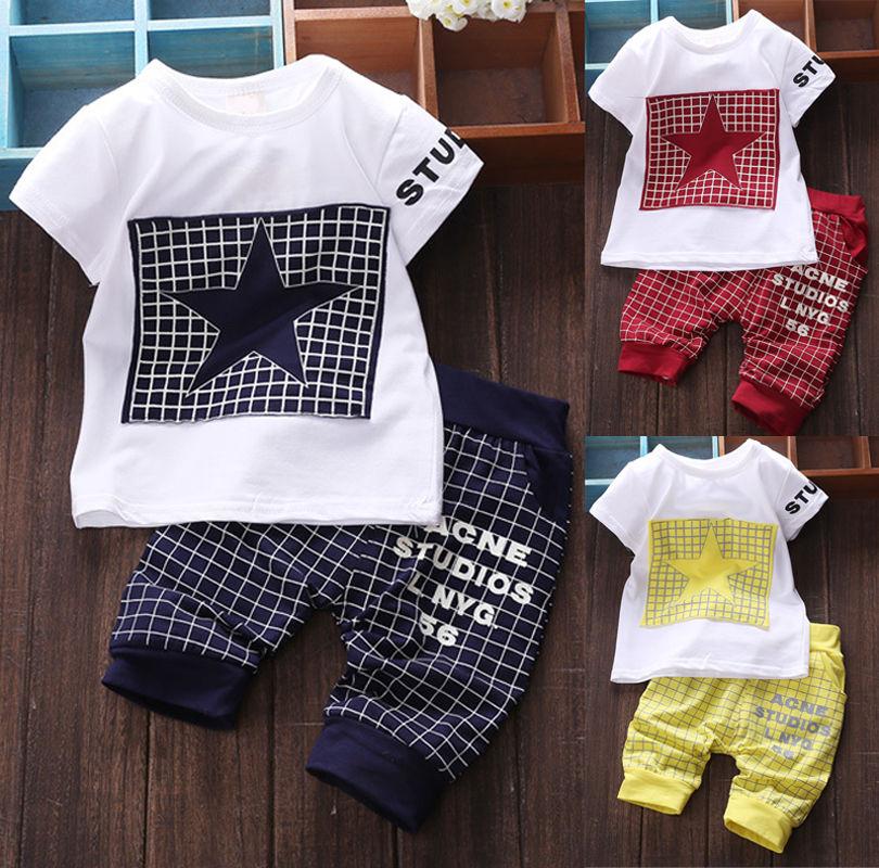 Baby boy clothes 2020 New summer kids clothes sets t-shirt+pants suit clothing set Star Printed newborn sport suits, Brown
Baby boy clothes 2020 New summer kids clothes sets t-shirt+pants suit clothing set Star Printed newborn sport suits, Brown