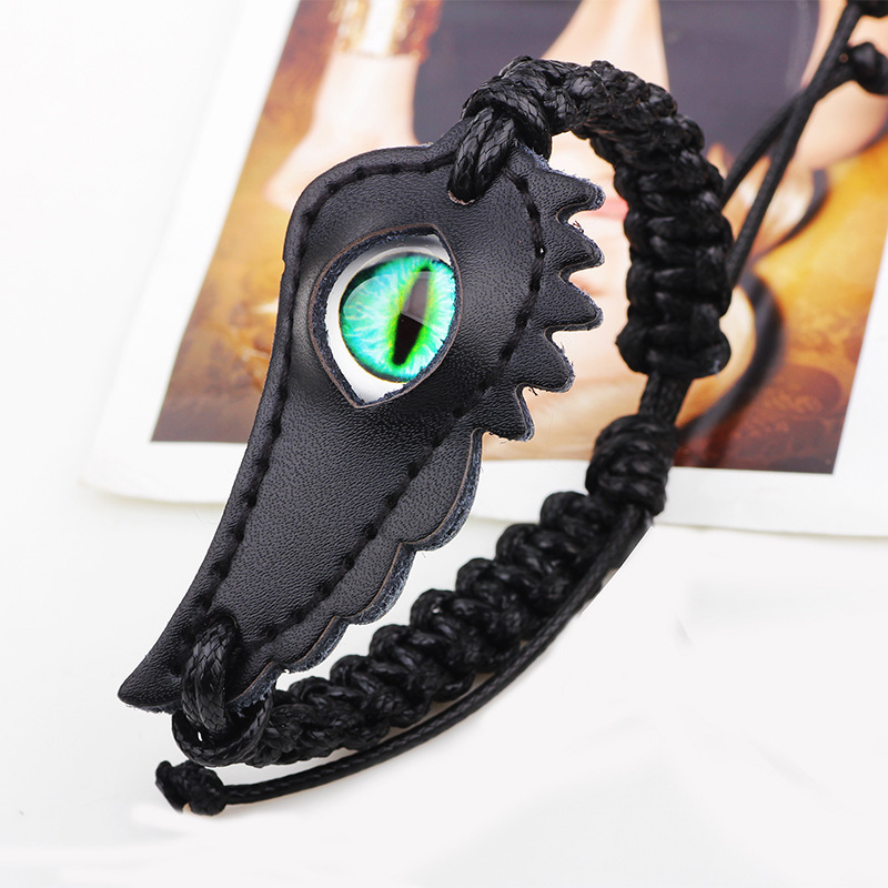 Ethnic style jewelry Luminous Stone Eye bracelet real leather bracelet for men and women
Ethnic style jewelry Luminous Stone Eye bracelet real leather bracelet for men and women