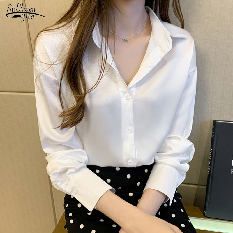 Blusas 2020 Autumn Loose Women Blouses and Tops Chiffon Shirts Women Vintage White Long Sleeve Blouse Office Lady Clothes 10541, Gray
Blusas 2020 Autumn Loose Women Blouses and Tops Chiffon Shirts Women Vintage White Long Sleeve Blouse Office Lady Clothes 10541, Gray