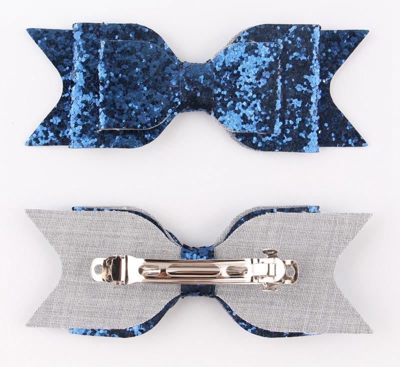 Girls Sequin Big Bow Hairclips Kids Glitter Pinzas Para El Pelo Del Arco Madchen Hair Clip Shiny Butterfly Headdress Girls Bow Hair Clips