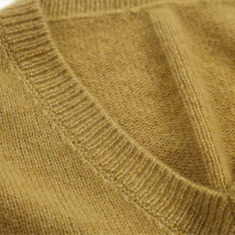 Smpevrg cashmere sweater women sweaters and pullovers long sleeve V-neck loose female pullover women knitted jumpers pull femme T200113