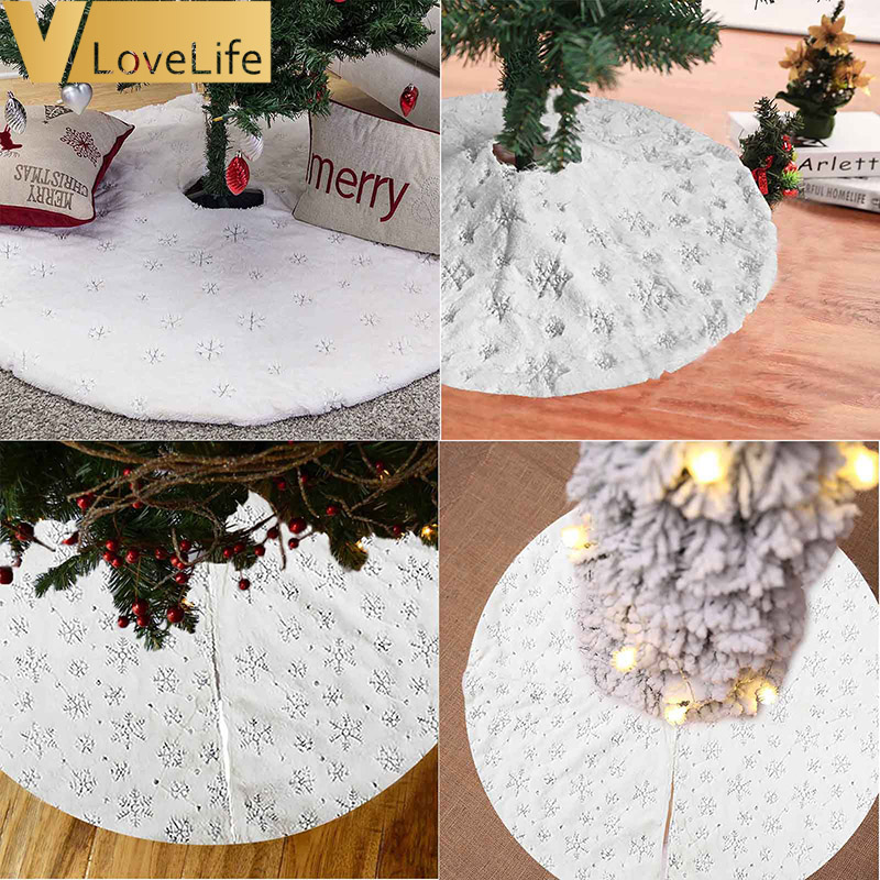 90CM/122CM Christmas Tree Skirt Luxury Faux Fur Christmas Tree Skirt White for Xmas Party Holiday Decorations
90CM/122CM Christmas Tree Skirt Luxury Faux Fur Christmas Tree Skirt White for Xmas Party Holiday Decorations