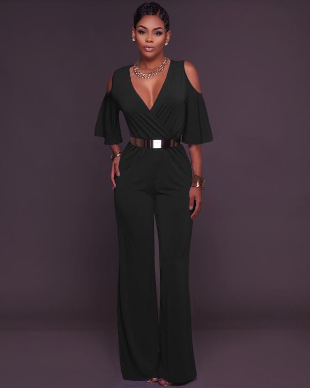 Short Sleeve V neck Rompers Womens Jumpsuit Loose Strapless Oversized Playsuit Women Lace up Wide Leg Women Clothes 2020, Black
Short Sleeve V neck Rompers Womens Jumpsuit Loose Strapless Oversized Playsuit Women Lace up Wide Leg Women Clothes 2020, Black