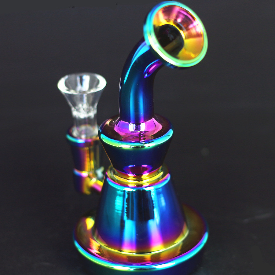 6inch Silver Fumed Colored Dab Oil Rigs Heady Glass Bongs with 4MM Quartz Banger Nail Recycler Oil Bubbler Cyclone Perc Glass Smoking Pipes
6inch Silver Fumed Colored Dab Oil Rigs Heady Glass Bongs with 4MM Quartz Banger Nail Recycler Oil Bubbler Cyclone Perc Glass Smoking Pipes