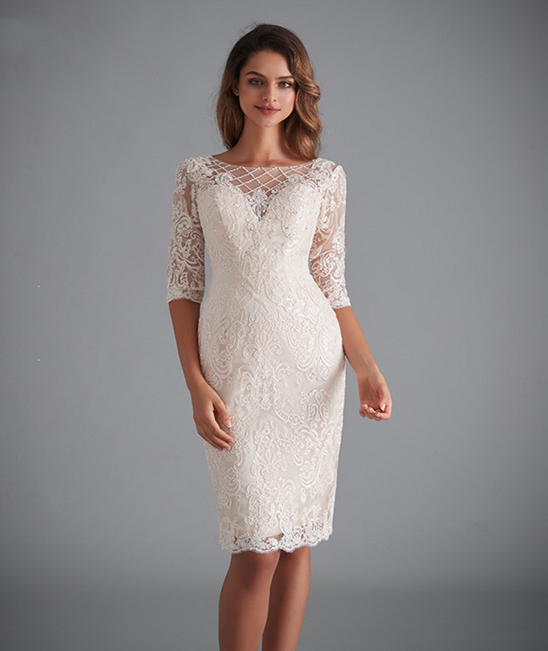 Werbowy Light Pink Women's Mother of The Groom Dresses Tea Length Lace Mother's Dresses with Jacket Formal Evening Gowns