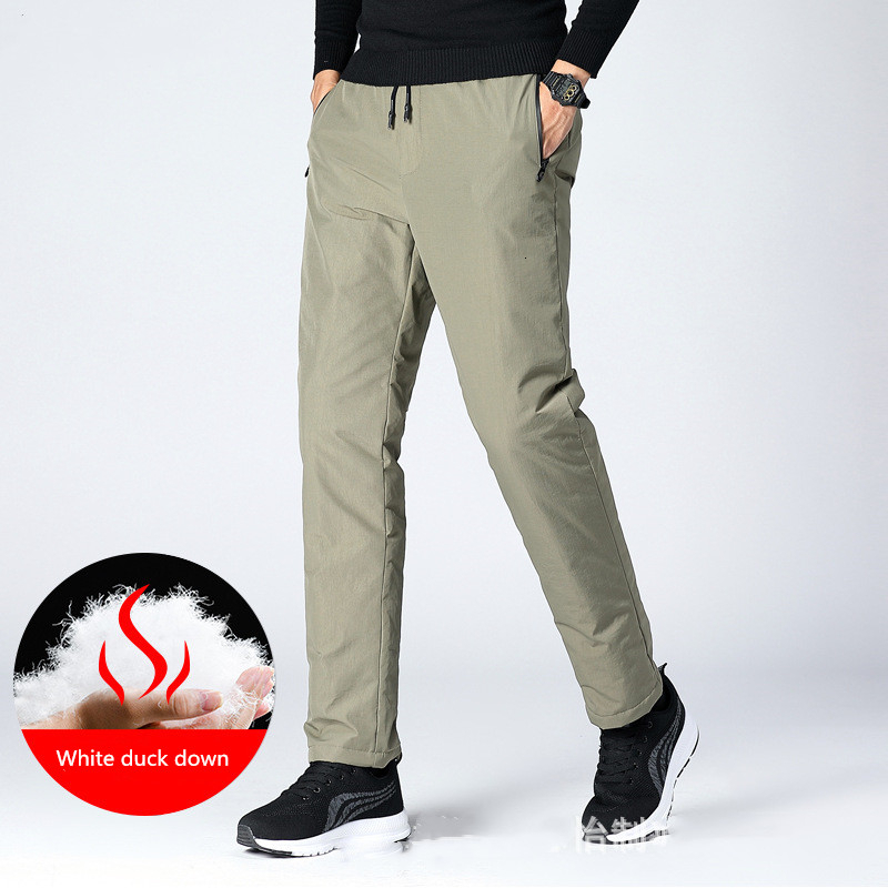 Outdoor Winter Long Pants Polyester Fabric White Duck Down Padding Thicken Hiking Camping Climbing Keep Warm Men Women Trousers, Black
Outdoor Winter Long Pants Polyester Fabric White Duck Down Padding Thicken Hiking Camping Climbing Keep Warm Men Women Trousers, Black