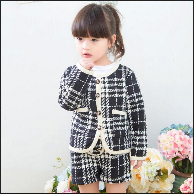 Anlencool 2020 Korean ladies lattice jacket + short pant 2 picese sets of female baby autumn fashion new Baby clothes 2-7 years, Gray
Anlencool 2020 Korean ladies lattice jacket + short pant 2 picese sets of female baby autumn fashion new Baby clothes 2-7 years, Gray