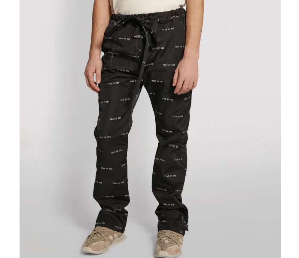 Summer thin print casual pants simple and comfortable high waist elastic strap ankle pants