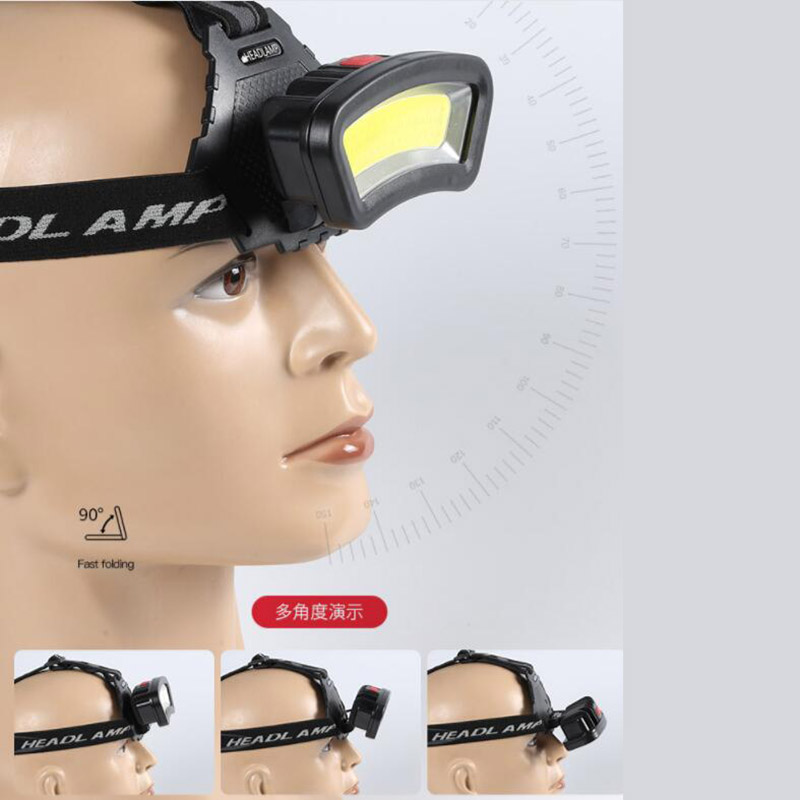 Powerful COB LED Headlamp head Headlight USB Head Lamp Lighting lampe frontale Light Torches Lamp 18650 battery1