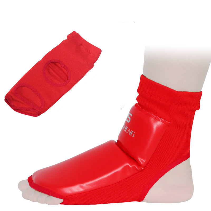 Youth/Adult Kids Boxing Shin Guards Instep Kickboxing Ankle Support Equipment Karate Protectors Sanda Muay Thai Leggings DEO
