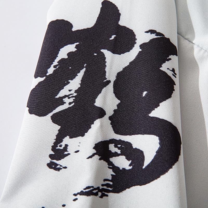 japanese kimono jacket printed harajuku hip hop men japan style streetwear jacket summer thin clothes loose kimono