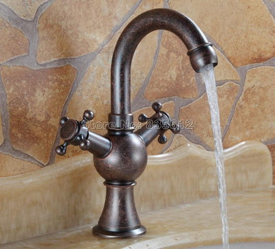 NEW Antique Copper Bathroom Basin Faucet Dual Cross Handle Kitchen Sink Mixer tap Swivel Spout Wnn012
NEW Antique Copper Bathroom Basin Faucet Dual Cross Handle Kitchen Sink Mixer tap Swivel Spout Wnn012