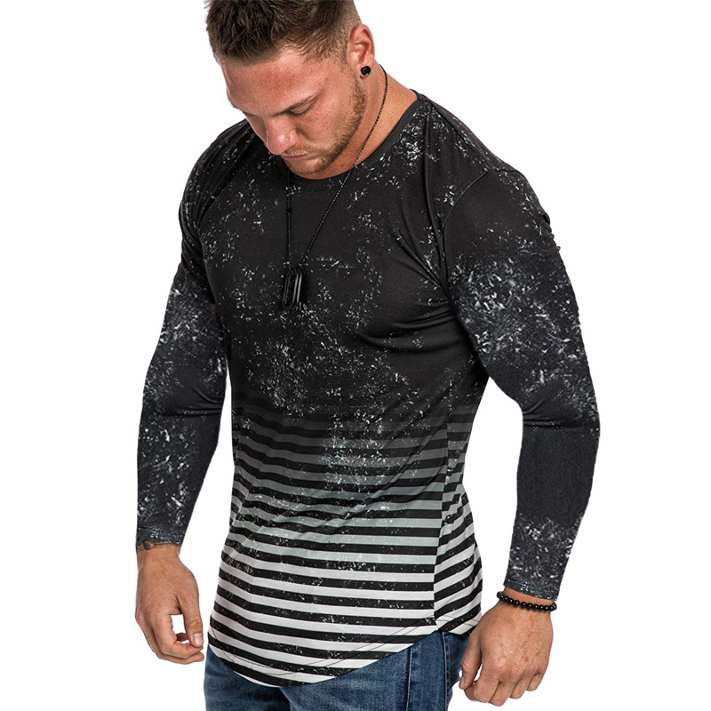 QNPQYX New autumn men's Striped Gradient T Shirt Men Short Sleeve O-neck Summer Tops hip hop Camisetas Hombre T Shirts, Black
QNPQYX New autumn men's Striped Gradient T Shirt Men Short Sleeve O-neck Summer Tops hip hop Camisetas Hombre T Shirts, Black
