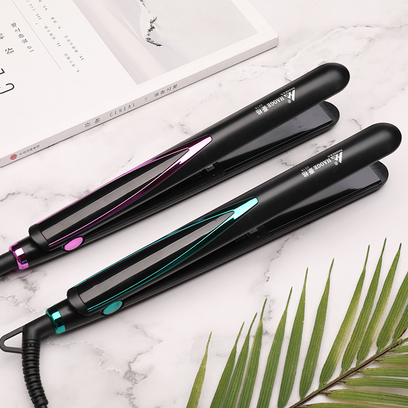 Hair Straughtener Fast Warm-up Flat Iron Negative Ion Ceramic Tourmaline Ionic Hair Straighten Curling iron Corrugation CX200721