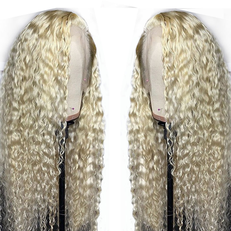 13x4 Curly 613 Blonde Lace Front Wig Black Women Preplucked Brazilian Transparent Water Wave Remy Lace Front Human Hair Wigs
13x4 Curly 613 Blonde Lace Front Wig Black Women Preplucked Brazilian Transparent Water Wave Remy Lace Front Human Hair Wigs