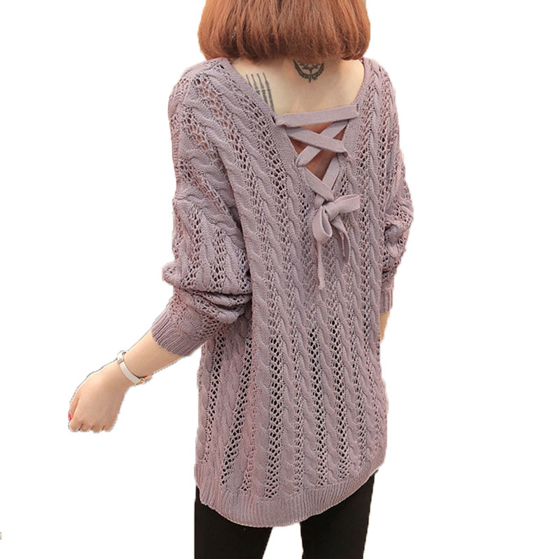 2020 New Autumn Winter Women V-neck Pullover Korean Hollow Out Knitwear Long Sleeve Casual Women' Loose Sweater, Black
2020 New Autumn Winter Women V-neck Pullover Korean Hollow Out Knitwear Long Sleeve Casual Women' Loose Sweater, Black